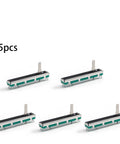 5Pcs 10K Slide Potentiometer Kit, Linear 60mm B10K 3 Pin Fader, Durable Carbon Film Electronic Pot for audio control, 5 units