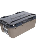 Alpaca 45L Waterproof Gear Box For Camping And Outdoor Organization With Clearview Removable Lid Mirage Tan IP65 Dustproof And Water Jet Safe