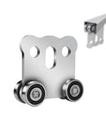 Heavy Duty Four Wheel Hoist Trolley Assembly With Strut Channel Rollers and Damaged Trolley Wheel Upgrade for Warehouse Use