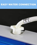 Easy water connection for No Sweat Super Compact 1.34 Cu Ft Portable Washing Machine Fully Automatic All In One Laundry Washer.