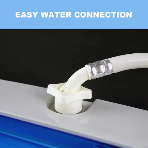 Easy water connection for No Sweat Super Compact 1.34 Cu Ft Portable Washing Machine Fully Automatic All In One Laundry Washer.