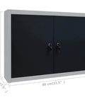 Heavy Duty 63 Inch Workbench With 6 Drawers And Cabinets, lockable double-door cabinet from Killer Garage Workshop Storage System