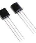 Close-up of transistors from Pro Grade Electronics Component Kit With 1390 Pieces Including LEDs, Diodes, Transistors, Resistors, Capacitors