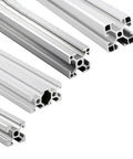 2 Pack T Slot Aluminum Profile Extrusion Frame 20x20mm for CNC, 3D Printer and DIY Furniture showing five varying lengths