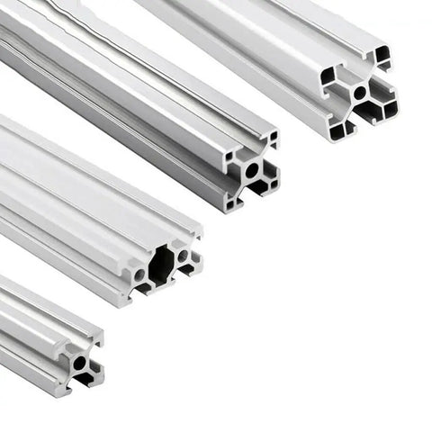 2 Pack T Slot Aluminum Profile Extrusion Frame 20x20mm for CNC, 3D Printer and DIY Furniture showing five varying lengths