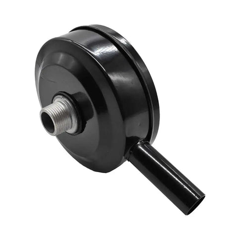 SA13 Compressor Air Intake Filter With Metal Body, Five Inch Diameter, Three Quarter Inch MPT, Paper Cartridge, side view