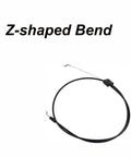 Heavy Duty Lawn Mower Control Cable With Mechanical Brake Linkage Super Badass Durable Genuine Replacement Fits Husqvarna 510 Riding Tractors Zero Drama Quick Swap with Z-bend design.