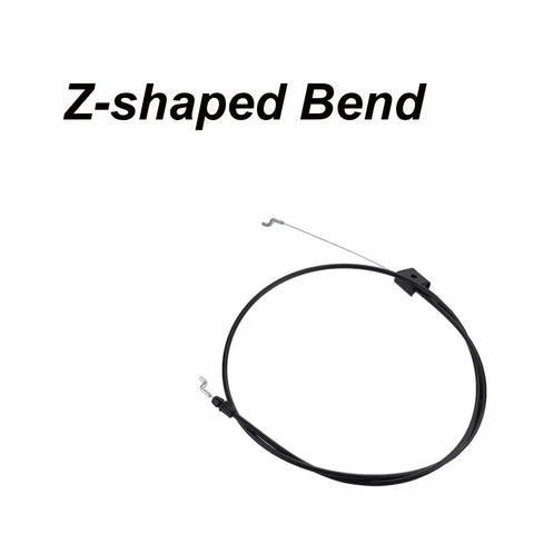 Heavy Duty Lawn Mower Control Cable With Mechanical Brake Linkage Super Badass Durable Genuine Replacement Fits Husqvarna 510 Riding Tractors Zero Drama Quick Swap with Z-bend design.