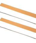 Two Pack 5mm Wide Nickel Alloy Heat Sealer Heating Element Strips for Commercial Sealing Machines, Heavy Duty Replacement Parts With Superior Heat Resistance, Nonstick Cloth Cover Included for Easy, Safe Sealing, shown with cloth covers