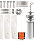 Vertical Wind Turbine 3000W/8000W Home Power System With Controller And Grid Inverter components layout
