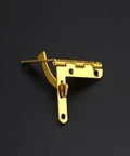 Antique 31x30mm 90 Degree Spring Hinge Set For Furniture Cabinets Jewelry Boxes And Wine Cases 5 Pack in retro gold finish