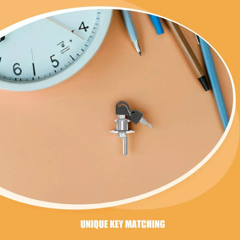 Hidden Desk Drawer Locks With Keys For Office Furniture with unique keys, zinc alloy lock for concealed mounting.
