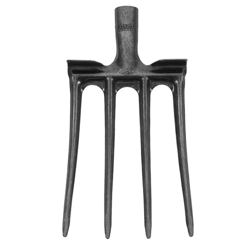 Heavy Duty 11 Inch Four Prong Steel Pitch Fork Replacement Head For Soil Loosening And Ground Prep In Farming And Landscaping Tools