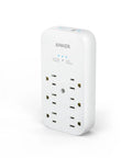 Power Up All Your Gadgets With This Awesome Wall Outlet Extender Featuring Six Ac Outlets Two Usb Ports Including A Twenty Watt Usb C