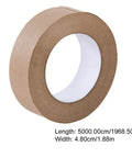 Water Activated Kraft Paper Sealing Tape 4.8 Cm 2 Rolls Waterproof Packaging Tape For Carton Sealing And Mailing Supplies With Serious Grip