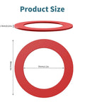 2 Pack Silicone Flush Valve Seal For 210 And 211 Toilets Upgraded Tank Gasket Replacement Chlorine Resistant Durable Toilet Seal Easy Install Equivalent To 630-0030, 80mm x 55mm x 1.9mm