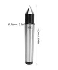 Pro Grade MT2 Carbide Tipped Half Notched Dead Center For Woodturning and Lathe Work Built Tough for CNC Machines, 100mm long