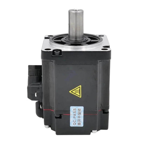 Low Voltage 36V DC Servo Motor With 200W Power And 1024 Line Encoder For 3D Printers, front view, black casing