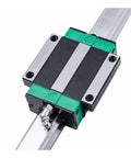 Linear Guide Rail HGR30 for CNC DIY with Two HGW30CC Bearings, 300mm Sliding Guideway, Durable Bearing Steel, Smooth Low Friction Motion, High Rigidity, Easy Maintenance, Ideal for 3D Printers and CNC Machines, HGR30 rail with HGW30CC block