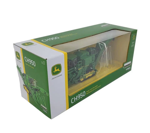 One Sixty Fourth Scale CH950 Sugar Cane Harvester Prestige Collection Toy boxed view with detailed design, durable build.