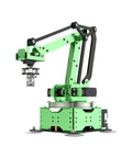 LewanSoul MaxArm robotic arm kit, green metal frame with multiple joints and suction nozzle