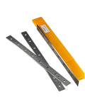 Badass 6pcs HSS Planer Blades Jointer Knives Real Heavy Duty Woodworking Machine Replacement Cutters in protective yellow packaging.