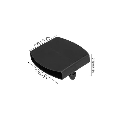 Heavy Duty Black Plastic Bed Slat End Caps Holders 25 Piece Kit For Double Row Support Brackets Prevents Breakage And Noise Upgrades Frames, 4.8x5.2x2.7cm