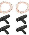 Garage Door Emergency Pull Rope Kit With Handle For Attic Ladder Access, showing ropes and black handles for quick operation and durability.