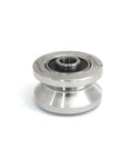 Heavy Duty V Groove Roller Bearing Pulley For Small Cranes And Fishing Systems, Stainless Steel 304 Wire Rope Guide Wheel