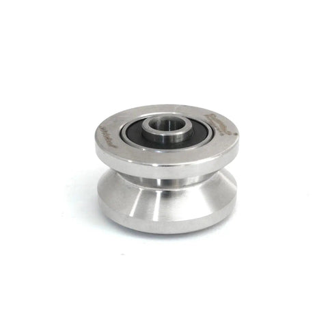 Heavy Duty V Groove Roller Bearing Pulley For Small Cranes And Fishing Systems, Stainless Steel 304 Wire Rope Guide Wheel