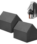 No Sweat Coffee Grinder Chute And Spout Funnel Duo For Standard Espresso Bean Routing dripless black plastic nozzles
