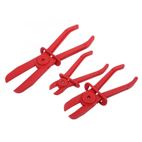 3 Piece Hose Pinch Off Pliers Set Durable Nylon Non Conductive Clamp Pliers With Adjustable Jaw Opening For Automotive Hoses And Lines