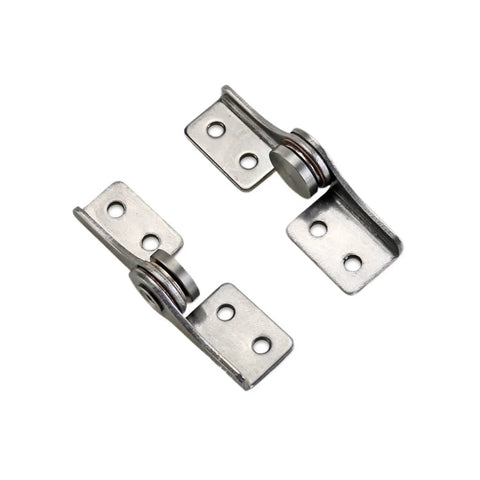Flozari 304 stainless steel rotary torque hinge brackets, pair with roller bearings and two mounting holes