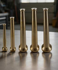 Built Tough Brass Fire Hose Nozzle One And A Half Inch Npt Thread High Pressure Firefighting Sprinkler Control Valve sizes displayed on a table.