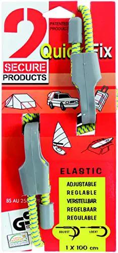 Gonna Love These Super Handy Adjustable Tensioning Cables With Hooks For Camping And Cargo Secure Lashing Strap Pack Of Two Heavy Duty Bungee Cord Tie Downs That Are No Sweat At All, featuring 100 cm elastic cords and clips.
