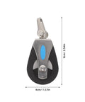 Stainless Steel Nylon Marine Pulley Block With Single Bearing Swivel, Heavy Duty Sailboat And Yacht Hardware, 460lb Load Capacity