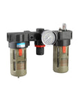 Pro Grade Air Filter Regulator Lubricator FRL Unit With Auto Drain In One Quarter Three Eighth And One Half Inch Lines BC3000 A Type PT3 8