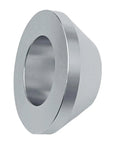 Shop Grade Billet Aluminum Manual Tire Changer Centering Cone, 2.99 x 1.3 inches, silver alloy, fits 1.67 posts, used for tire mounting.
