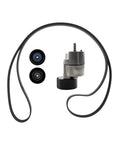 Premium Drive Belt Tensioner Idler Pulley Kit With Serpentine Belt For Hyundai Santa Fe And Kia Sonata 2007 To 2015, black rubber belt and pulleys