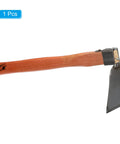 15 Inch By 3 Inch Garden Hoe Tool With Carbon Steel Anti Rust Construction And Welded Wood Handle For Loosening Soil Weeding And Digging In Gray And Yellow