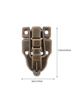Retro Duckbilled Toggle Hasp Latch And Antique Padlock Kit For Small Jewelry Boxes And Cabinets Bronze Finish Iron Hardware