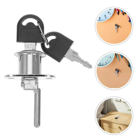 Hidden Desk Drawer Locks With Keys For Office Furniture Sneaky Safe Install Lock It Down Tight Sleek Concealed Mounting Replacement Hardware Protects Your Gear Durable File Cabinet Security with keys and hardware.