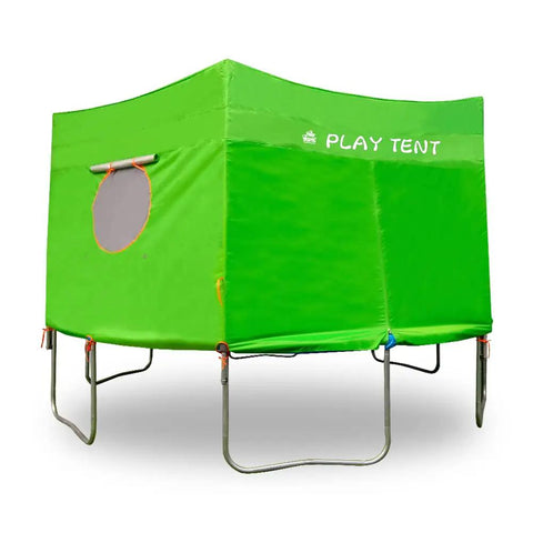 Ultimate 15 Foot Trampoline Tent For Straight Pole Trampolines Fits 6 Poles Easy Setup Weatherproof Durable UV Resistant Shielded Enclosure