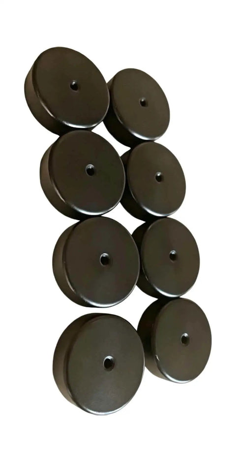 8 Pack Magnetic Rest Buttons Fixturing Kit For Welding Tables With Stackable 0.45 Inch Increments, shown in a vertical stack.
