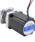 Nema 23 Stepper Motor 76.5mm with 10:1 MG Series Planetary Gearbox, 30 arcmin backlash, built-in shaft coupling, side view