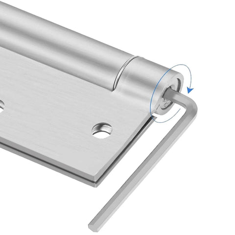 3 And A Half Inch Self Closing Stainless Steel Door Hinges Built Tough For Everyday Use Heavy Duty Spring Loaded Auto Close Adjustable To Close