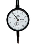 Front view of a rugged dial indicator with 0.01 grad resolution and smooth plunger action for true, accurate feedback.