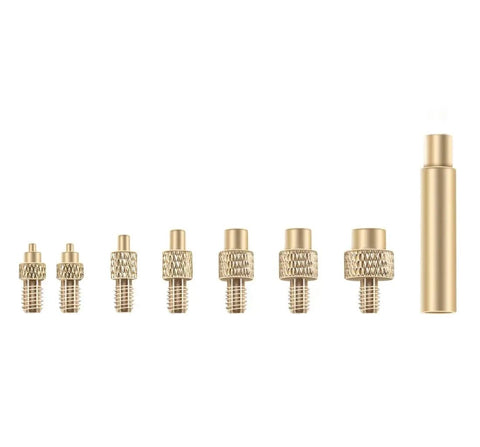 Heat Insert Nut Kit For 3D Printers With Brass Tip Soldering Iron For Hot Melt Insertion Tool For M2 To M8 Nuts Embedded In Plastic Printer Parts For Easy Fit And Long Lasting Use
