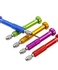 Ultimate 5 In 1 Precision Screwdriver Set With Magnetic Bits, Made Of Chrome Vanadium Steel For Tough Repairs On Phones Watches And Gadgets Featuring T5 T6 Torx Drivers In Cool Purple Finish, five-color set