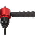 Professional Cordless Drill Rivet Nut Tool Adapter Kit For Fastening Metal Sheets Cars And Aluminum Boats With 5 Mandrels Carry Case, red metal